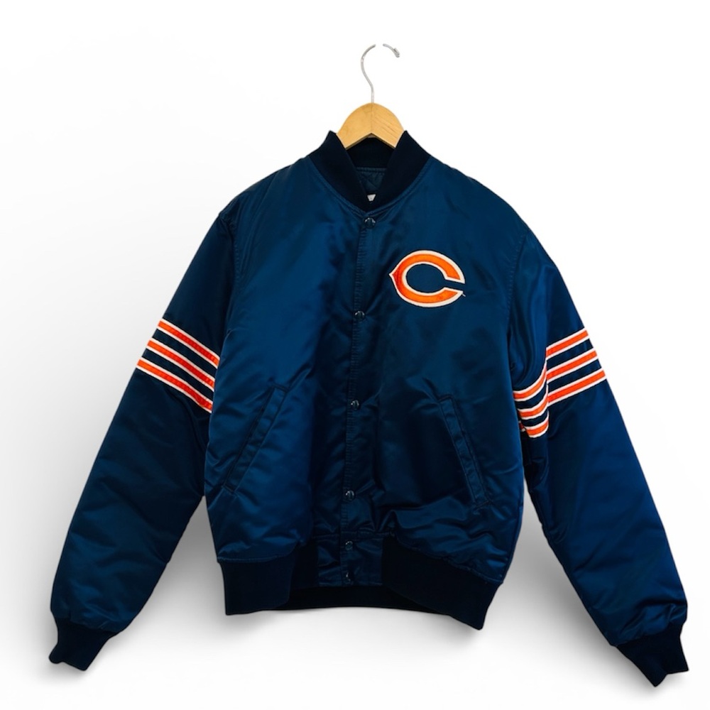 Vintage 80s/90s Starter NFL Chicago Bears Satin Stadium Jacket size Medium